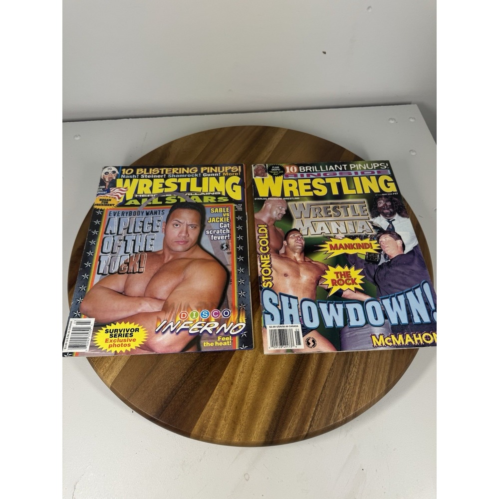 MAY '99 RINGSIDE WRESTLING & March '99 Wrestling All-Stars magazine STONE COLD